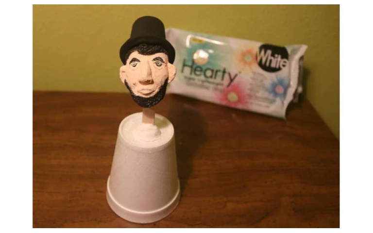 Air Dry Clay Presidential Sculpture